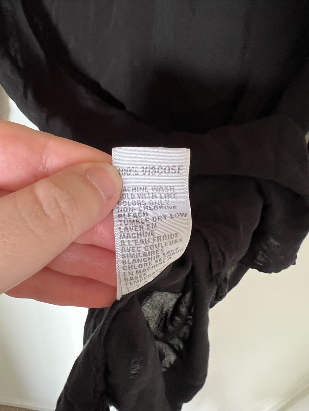 James Perse Women’s Black Blouse Size M Classic Minimalist Button Front Shirt - Picture 7 of 7